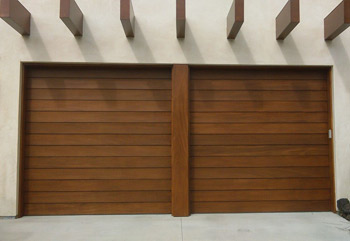 Contemporary Modern Wood Garage Doors