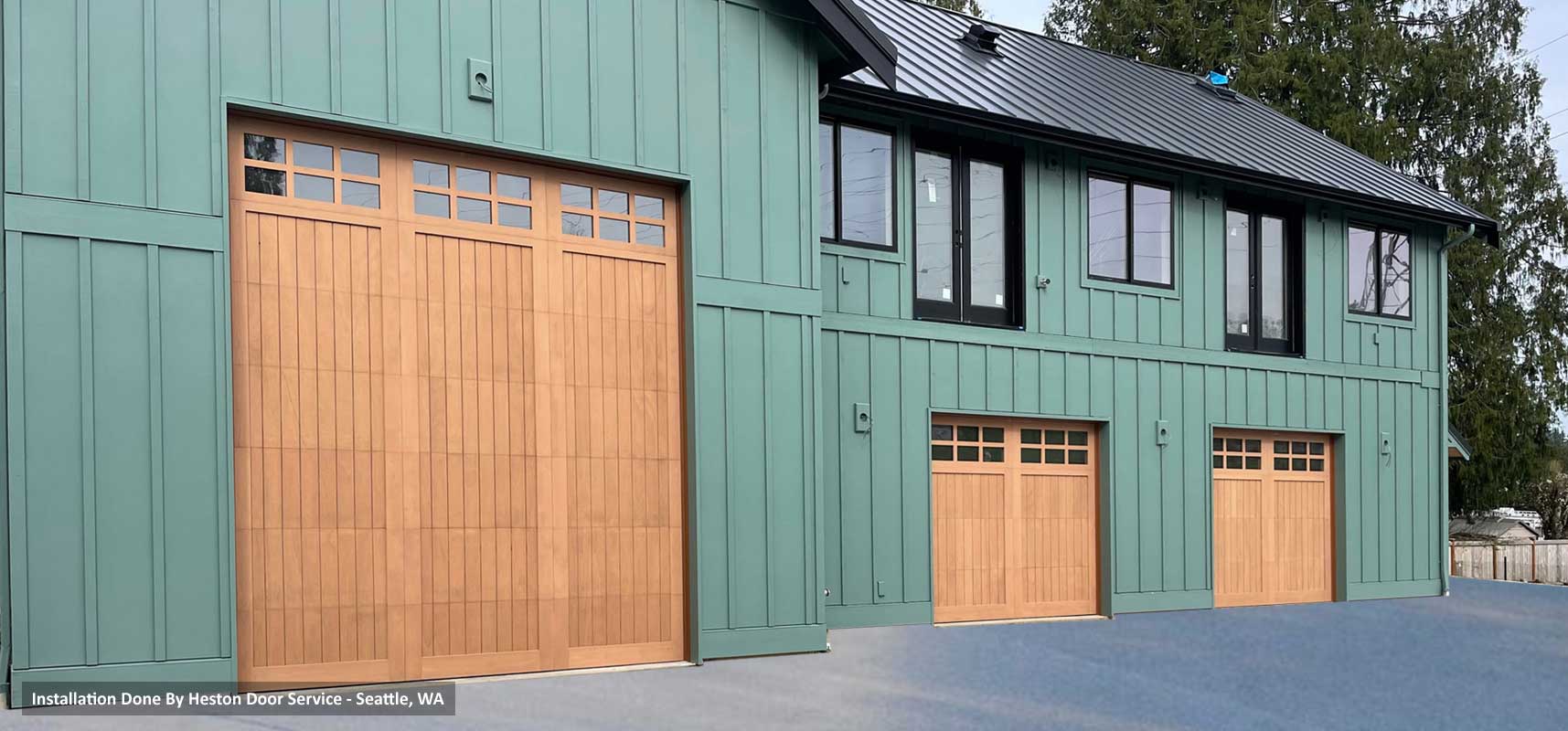 Full Custom Wood Garage Doors