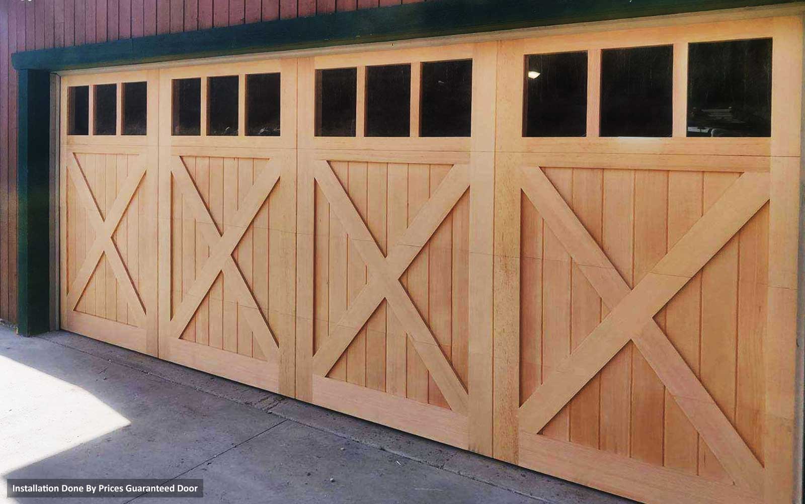 Full Custom Wood Garage Doors