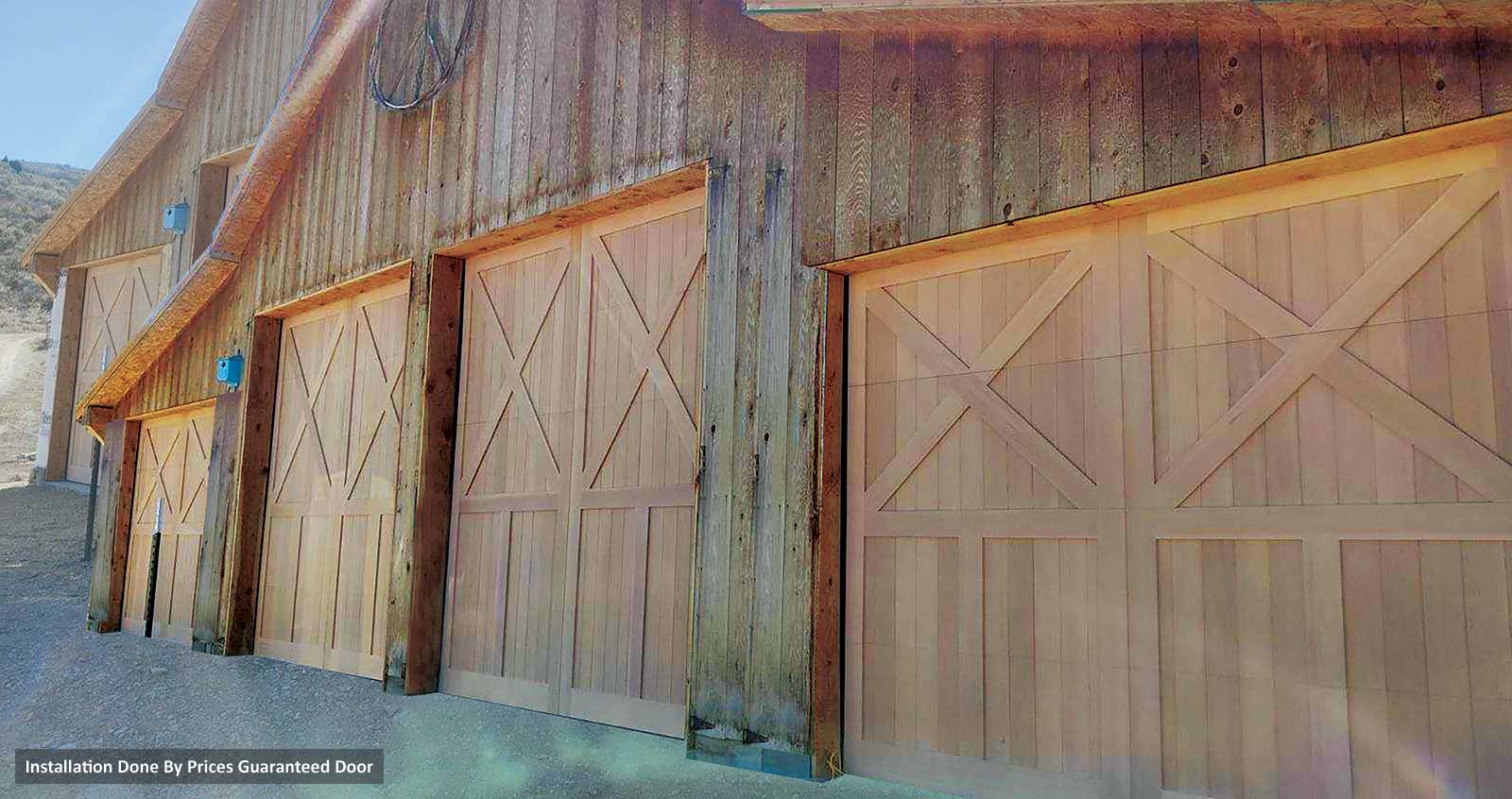 Full Custom Wood Garage Doors