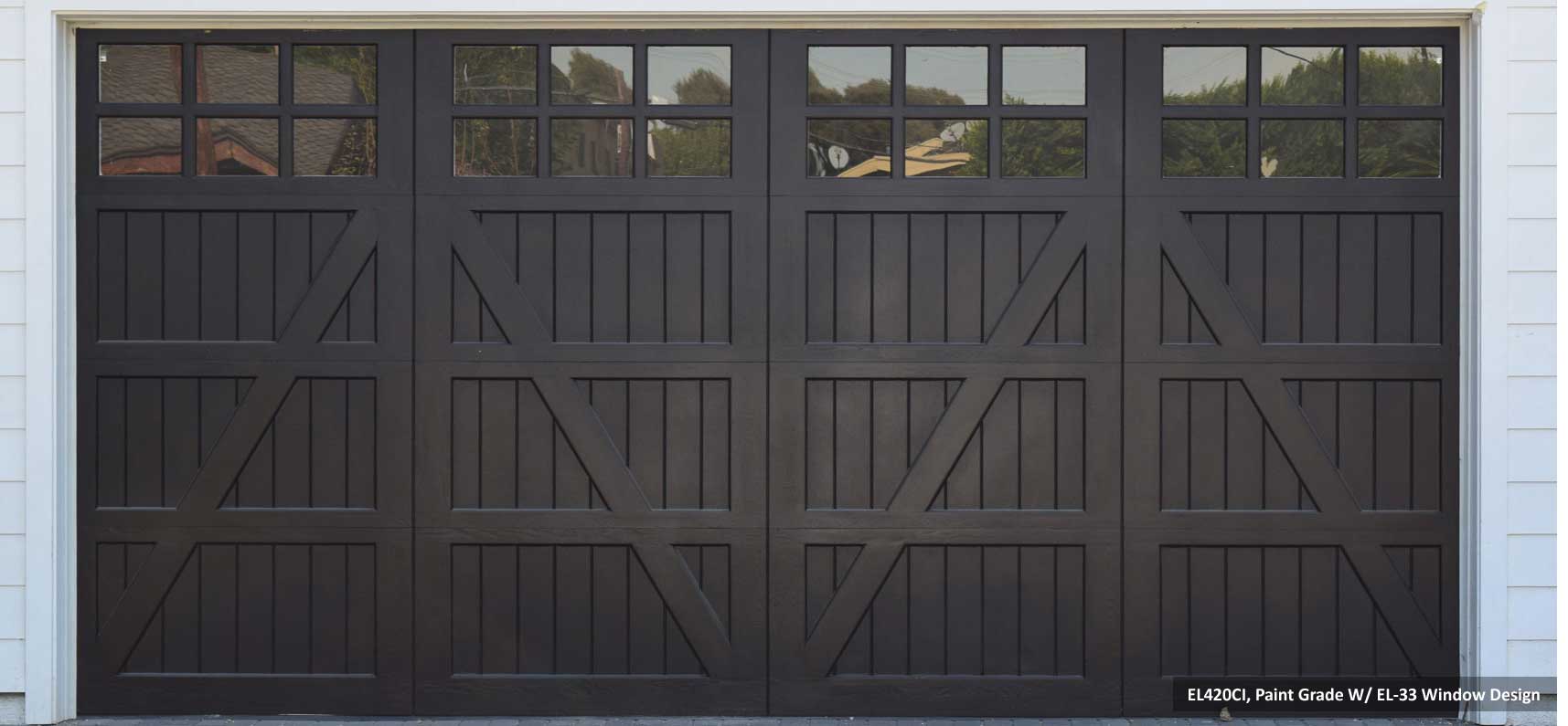 Semi-Custom Wood Garage Doors