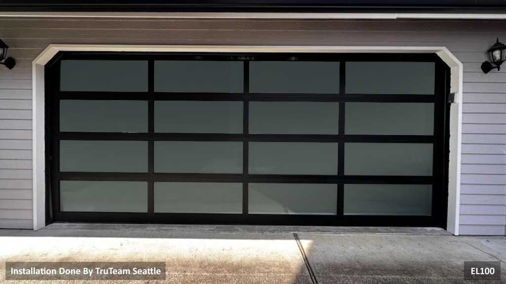 Model EL100 Full View Aluminum Garage Doors