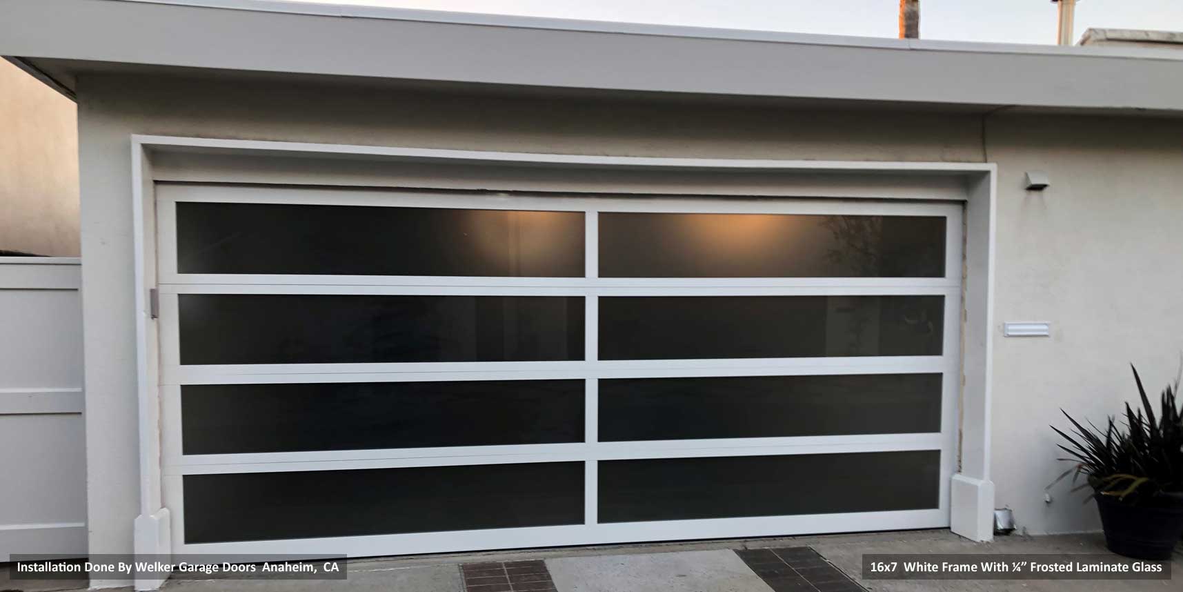 Model EL100 Full View Aluminum Garage Doors