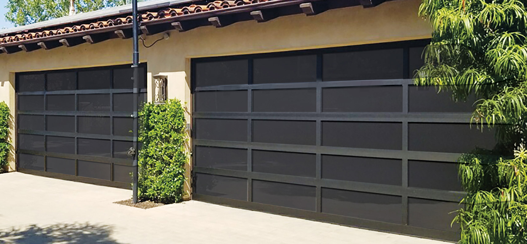 Model EL100 Full View Aluminum Garage Doors