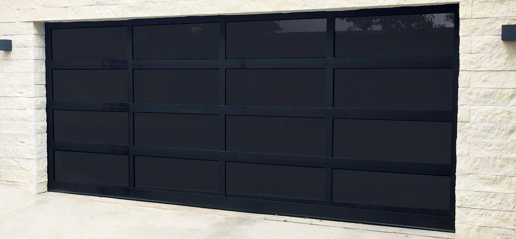 Model EL100 Full View Aluminum Garage Doors