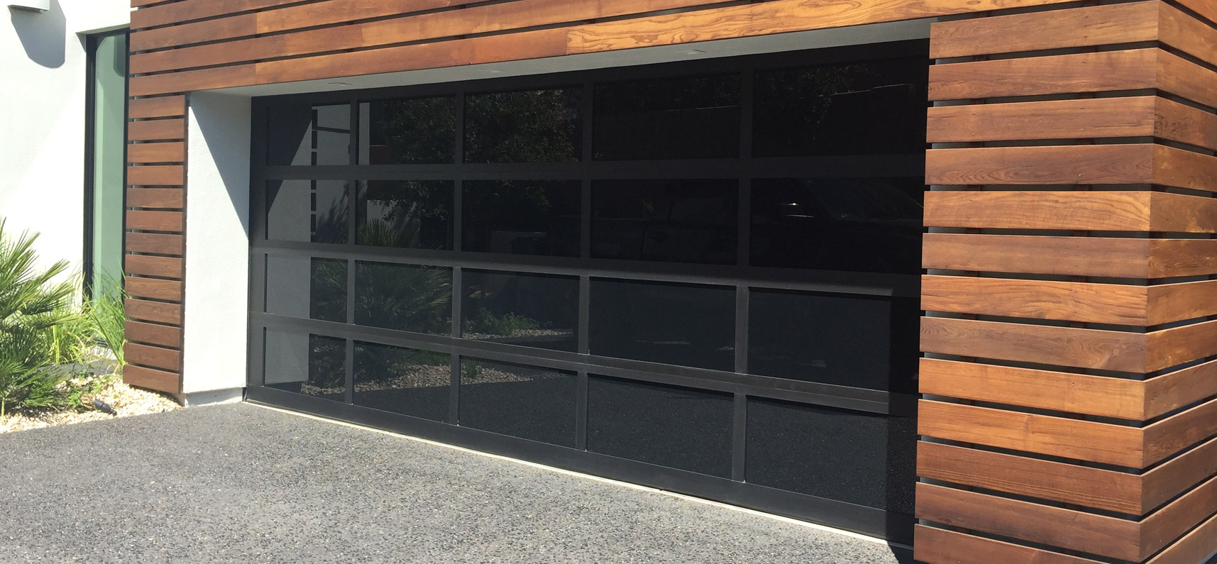 Model EL100 Full View Aluminum Garage Doors