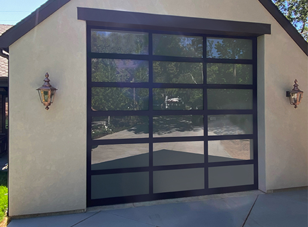 Model EL100 Full View Aluminum Garage Doors