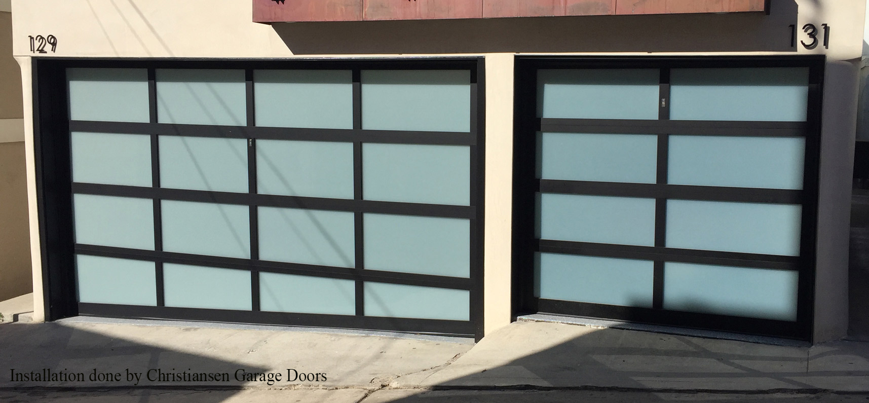 Model EL100 Full View Aluminum Garage Doors