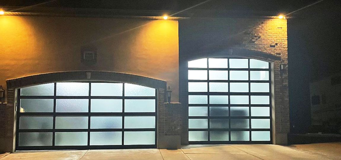 Model EL100 Full View Aluminum Garage Doors