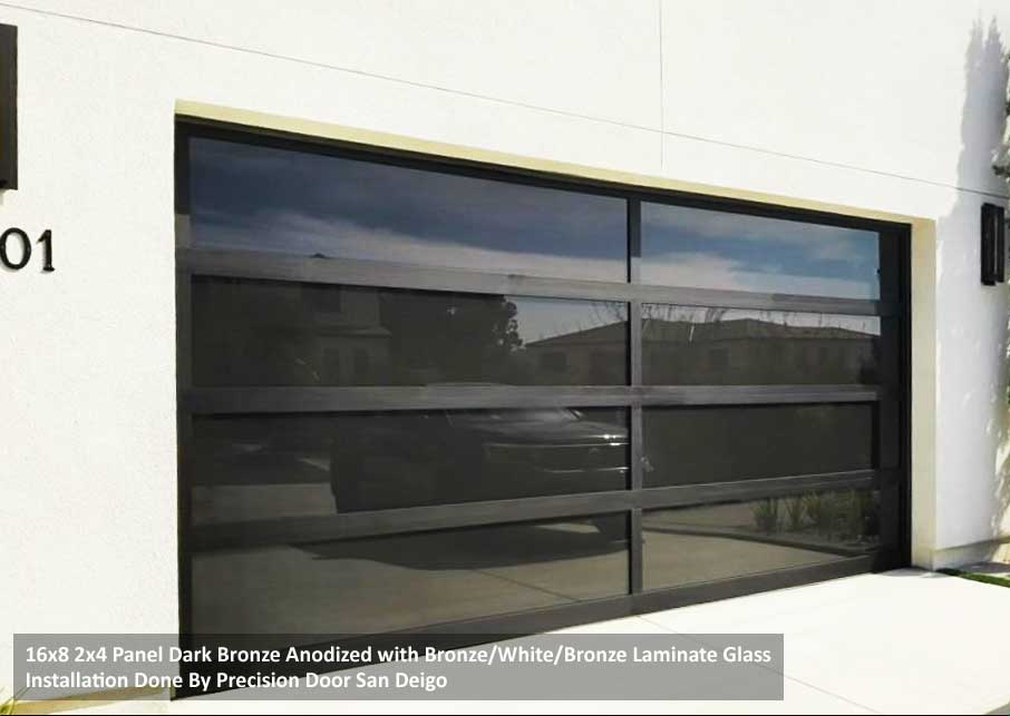 Model EL100 Full View Aluminum Garage Doors