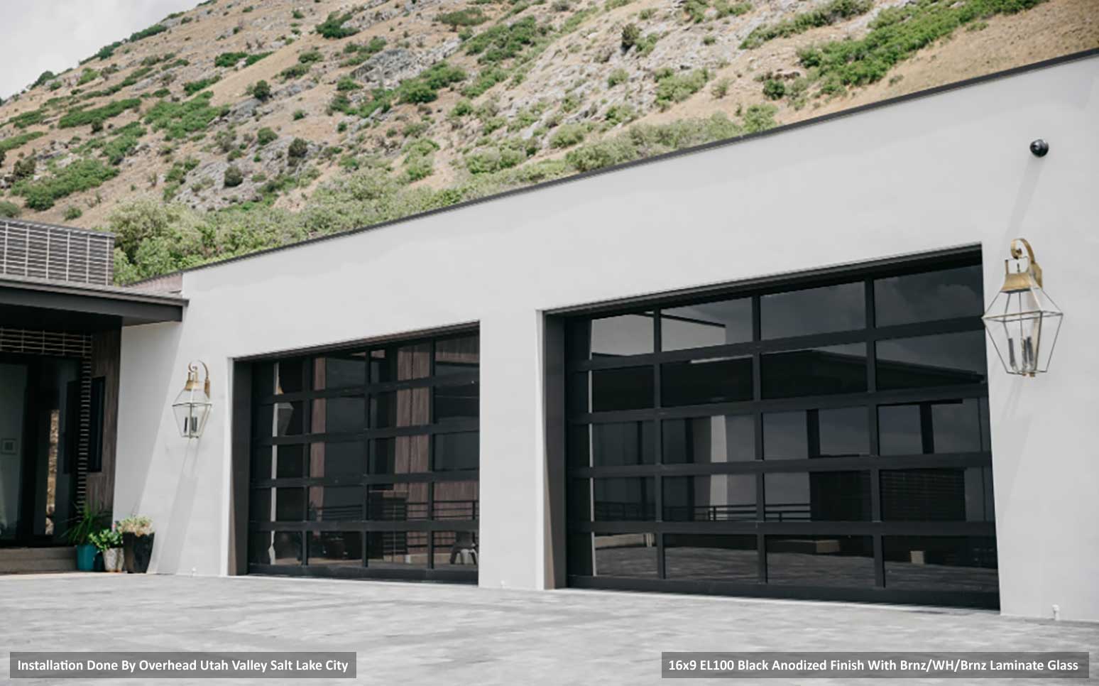 Model EL100 Full View Aluminum Garage Doors