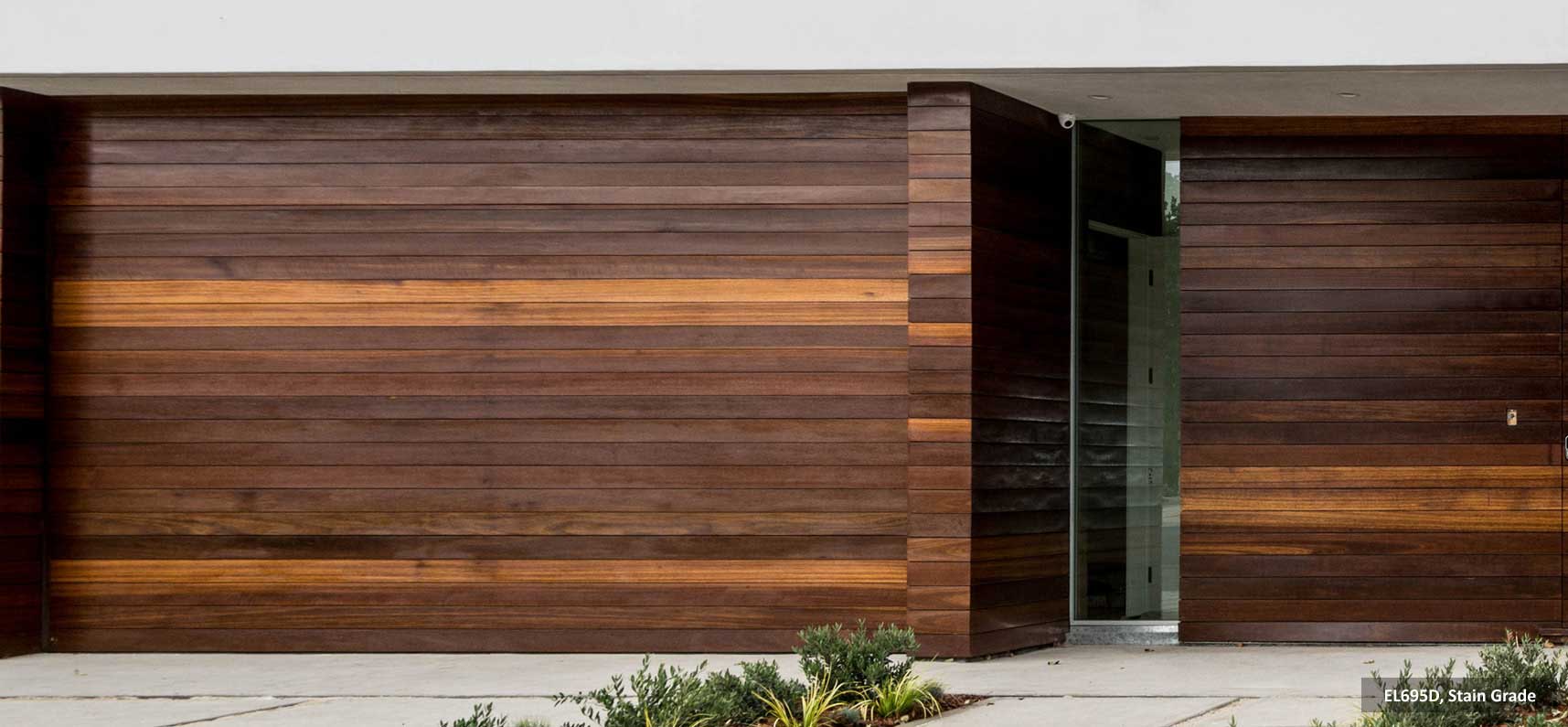 Contemporary Modern Wood Garage Doors