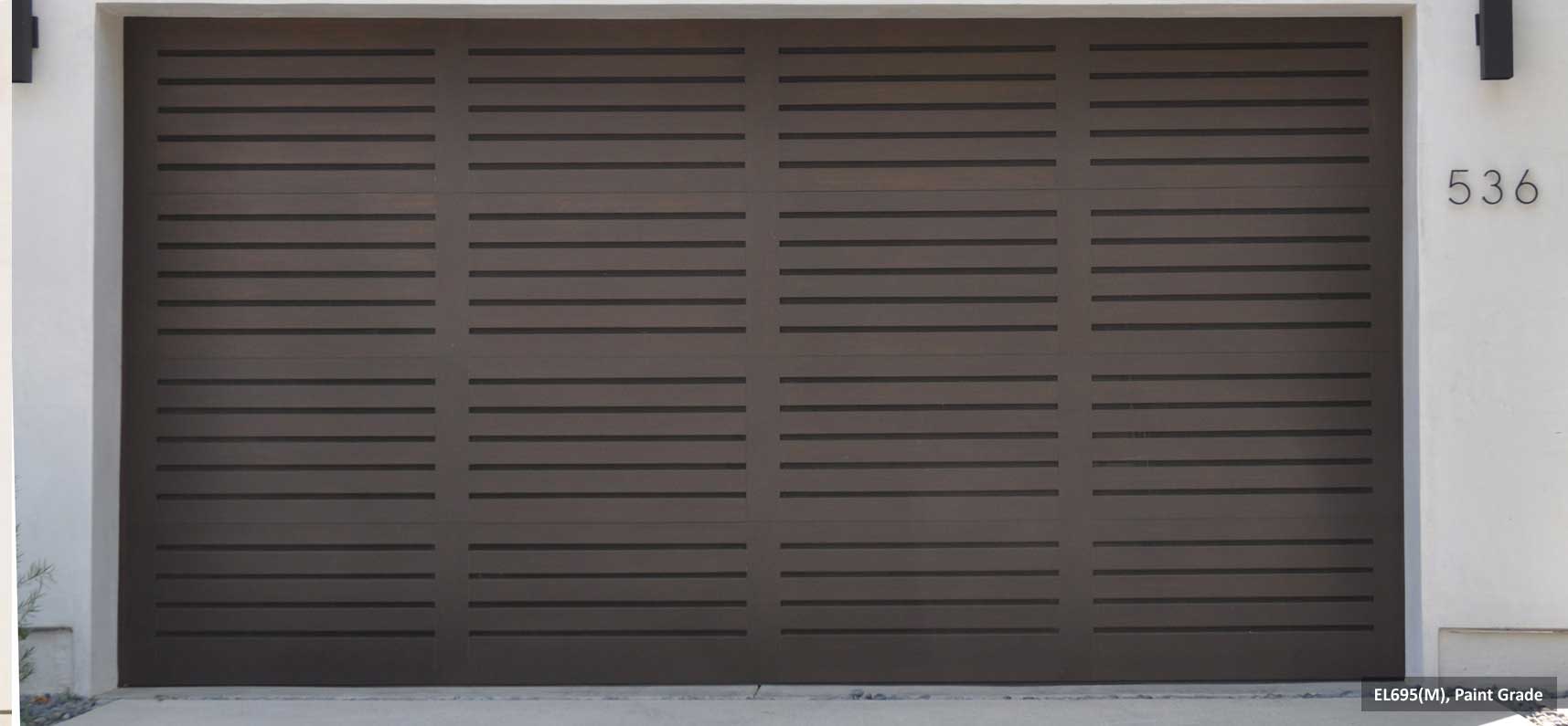 Contemporary Modern Wood Garage Doors