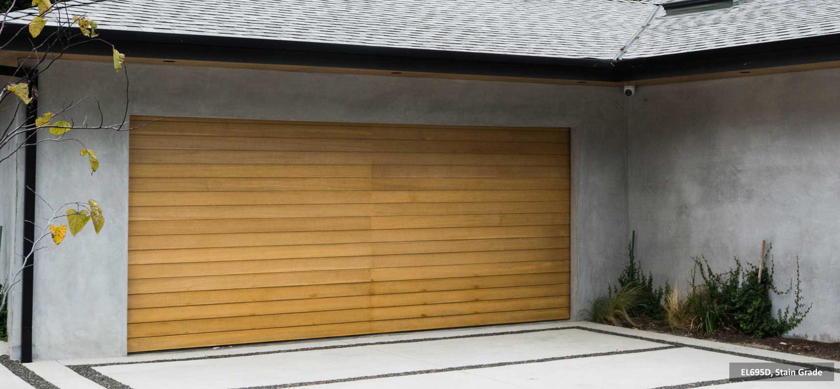 Contemporary Modern Wood Garage Doors